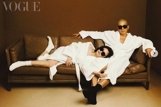 구준엽♥서희원, 샤워 가운만 입고 소파에서…눈에서 꿀떨어지는 투샷