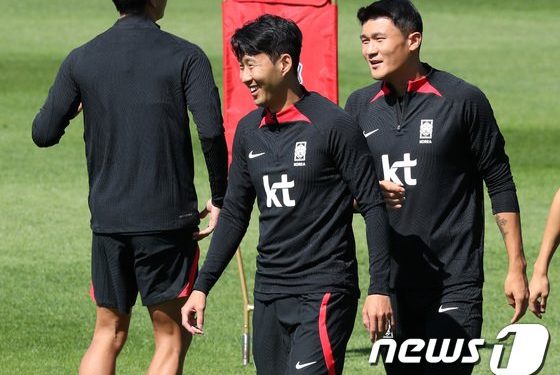 살아난 ‘창’ 손흥민과 진화한 ‘방패’ 김민재…벤투호, 완전체로 담금질