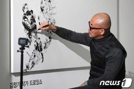 ‘라이브 드로잉 대가’ 김정기 작가 별세…향년 47세