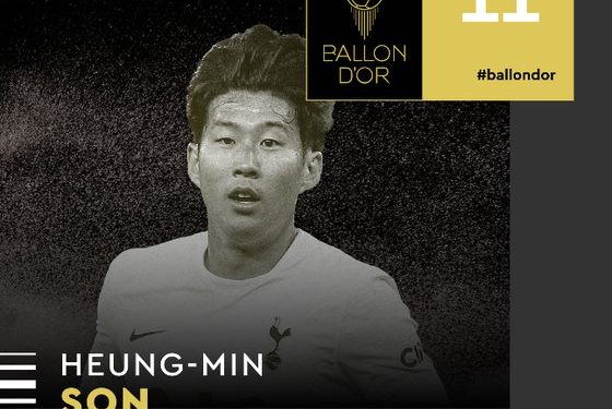 “가장 눈에 띄는 선수”…손흥민 발롱도르 11위, 아시아 역대 최고 ‘새 역사’