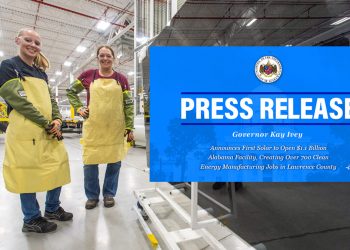 퍼스트 솔라, 로렌스 카운티에 11억불 투자 700개 일자리 창출