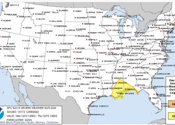 다음 주 앨라배마 남부에 악천후 위협