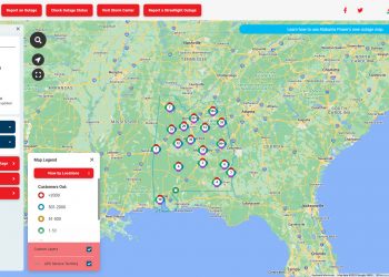 매서운 동장군에 앨라배마 곳곳에서 정전