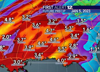 연말연시 열흘간 비 내린다