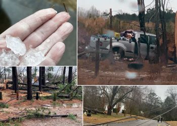 서부 앨라배마에 폭풍 피해 속출…우박도 내려