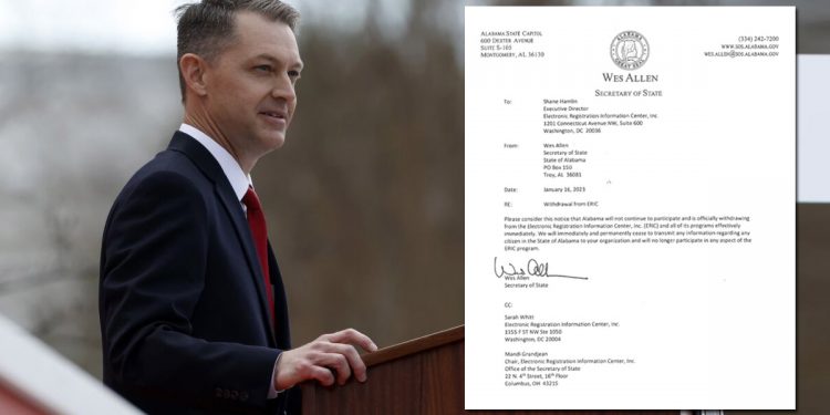 앨라배마주, ERIC 단체에서 공식 탈퇴