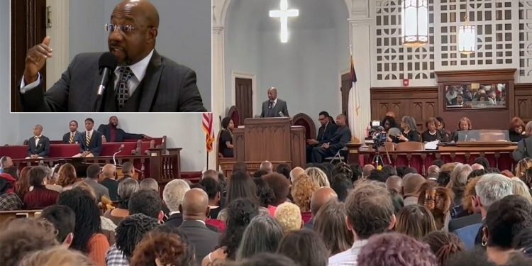 라파엘 워녹 상원의원, 몽고메리 킹 메모리얼 교회서 설교