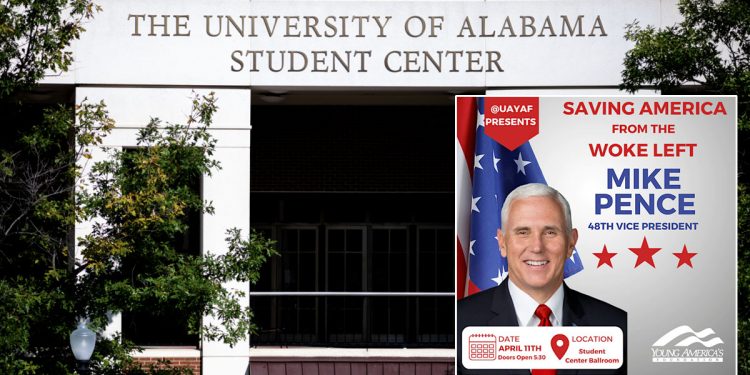 마이크 펜스 전 부통령, 오늘 앨라배마대학교에서 연설