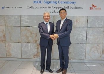 SKC, 북미에 도요타와 동박 합작공장 짓는다…”핵심원료 협력”