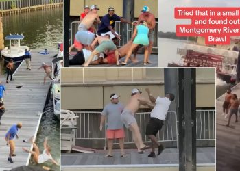 몽고메리 리버프론트 “흑백 난투극”의 전말