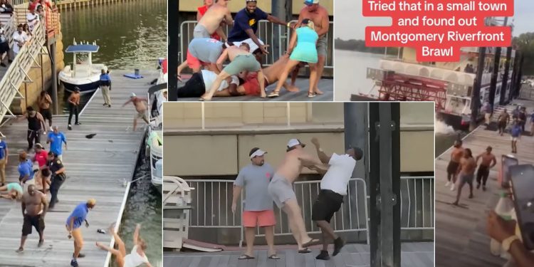 몽고메리 리버프론트 “흑백 난투극”의 전말