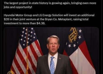 현대차·LG엔솔, 조지아주 배터리 공장에 2.6조원 추가 투자