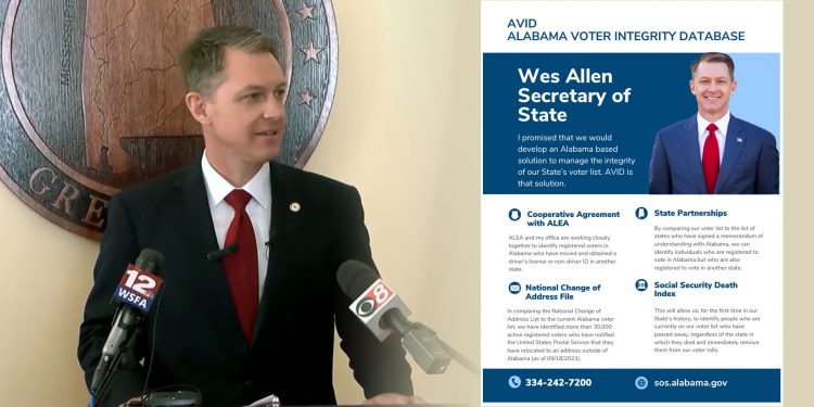 앨라배마주 유권자 명부 유지위해 자체 개발한 AVID 시스템 공개