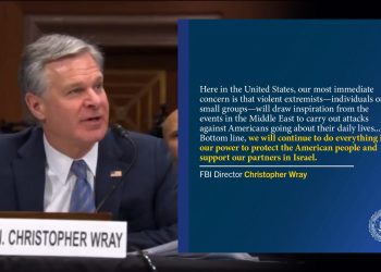 FBI 국장 “이스라엘·하마스 전쟁에 美 테러위협 고조…IS 이후 최고”