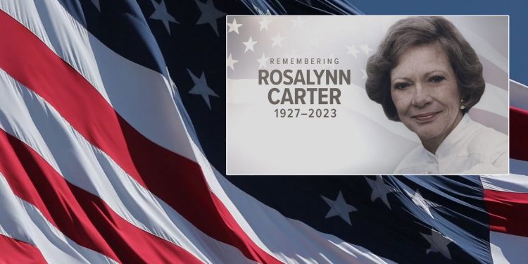 지미 카터 전 대통령 부인, 96세 일기로 별세…5월 치매 진단