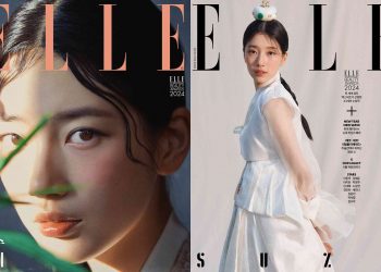 한복 입은 수지, 독보적 미모…美 타임스퀘어에 뜬다 [N화보]