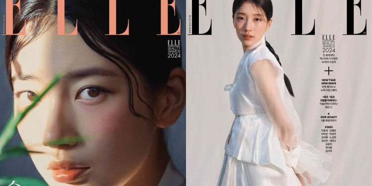 한복 입은 수지, 독보적 미모…美 타임스퀘어에 뜬다 [N화보]