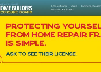 앨라배마주 당국: 집 수리 사기 경고
