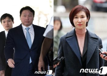 최태원, 숏컷한 노소영과 2시간 이혼법정 대면…내달 소송 결론