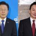 계양을, 이재명 48% 원희룡 43%…양산을, 김태호 47% 김두관 46%