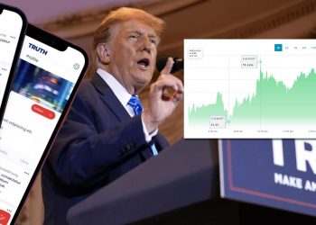 지지자들 몰려 트럼프 트루스 소셜 거래 첫날 16%↑