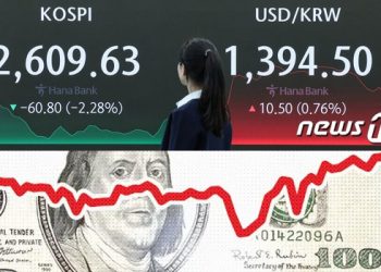 환율 1400원, 17개월만에 최고 찍었다…당국 구두개입에 1394.5 마감