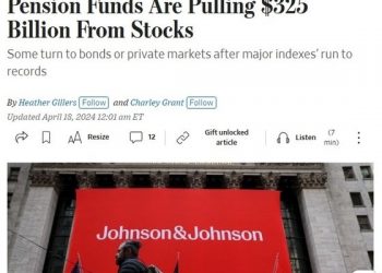 명백한 주가 고점 신호, 美연기금 주식 팔고 채권 산다