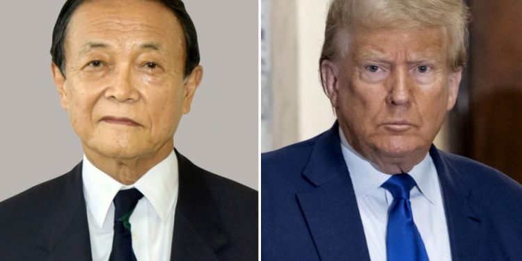 바이든 만난 기시다, 트럼프 만나러 가는 아소…日 투트랙 대응