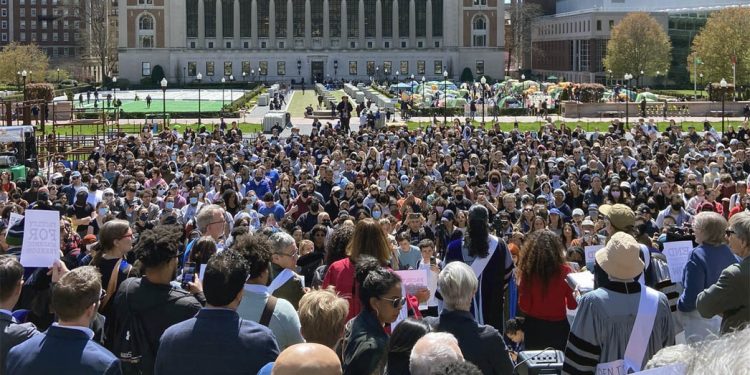 美대학가 ‘친팔 시위’ 급속 확산…바이든에 ‘최대 리스크’ 부상