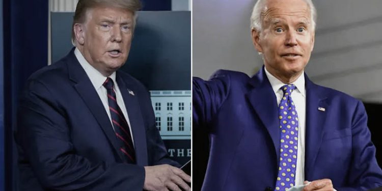 트럼프 바짝 추격했던 바이든, 경제 우려에 다시 지지율 ‘제자리’