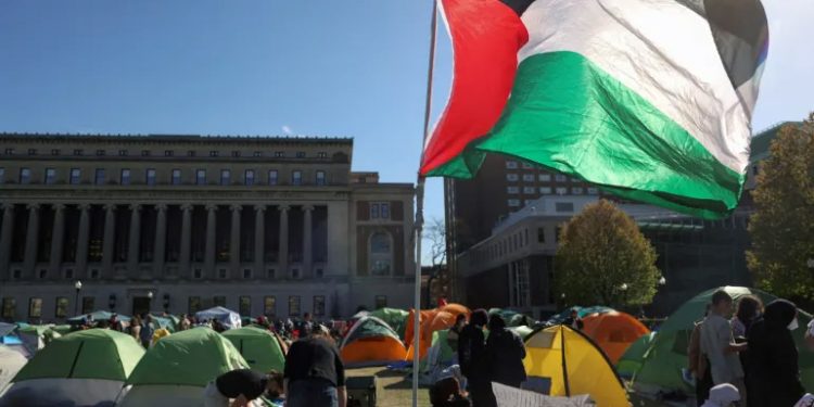 대학 ‘친팔 시위’ 전세계로 확산…영·프·캐나다·호주도 동참