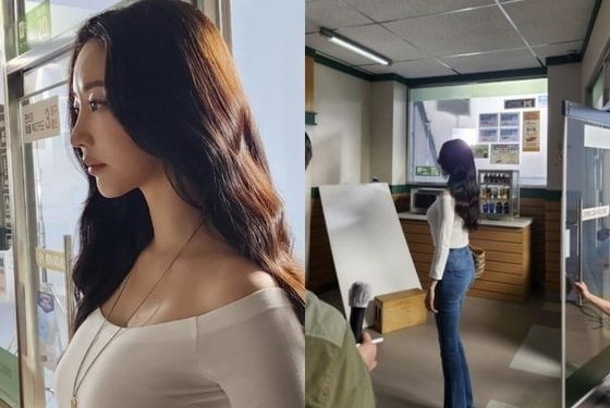 김사랑, 완벽한 옆 라인…볼륨감 몸매 드러낸 흰 티·청바지 여신