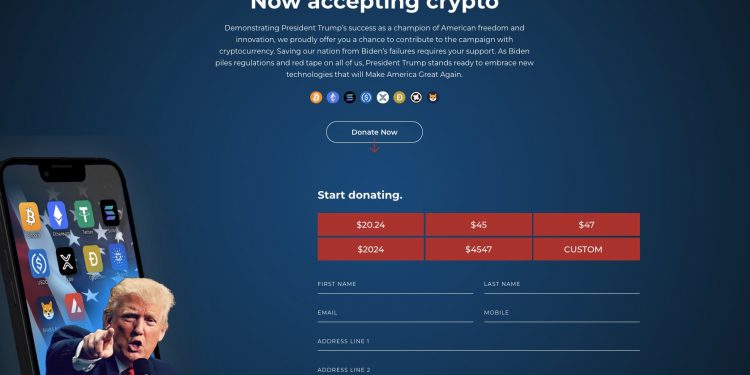 트럼프 암호화폐 기부금 받는다…주요 후보 중 처음