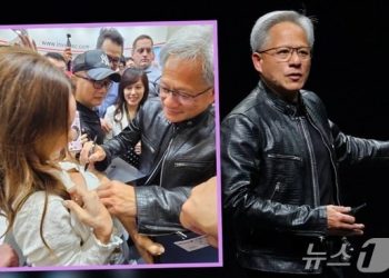 젠슨 황에 가슴 내밀어 사인 받은 여성…”이 탱크톱 7억짜리 됐다”