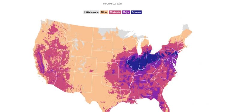 미국 북서부 대도시에 폭염주의보…최고 37도까지 오른다