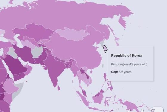 ‘대한민국 지도자는 김정은’…WP, 기사 지도에 ‘오기’