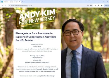 사상 첫 한인 연방상원 진출 유력한 앤디 김 애틀랜타 온다