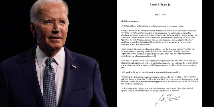 바이든, 결국 재선 도전 포기…해리스 지지 선언