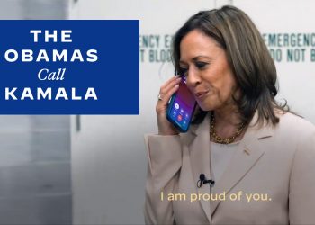 오바마 부부, 극적으로 편집된 카멀라 해리스 지지 공개