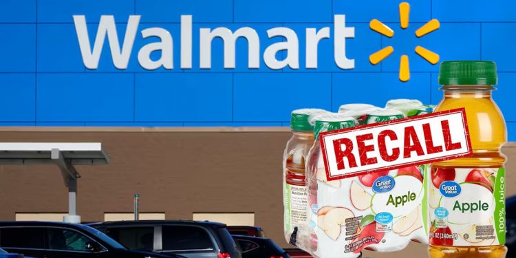 월마트, 25개 주에서 판매된 사과주스 리콜
