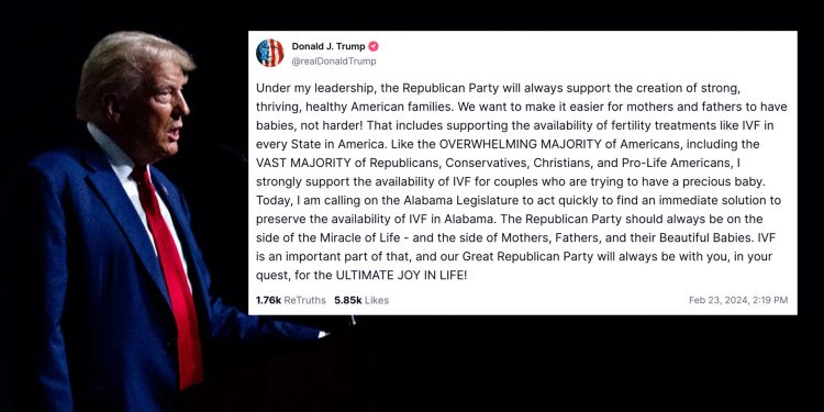 트럼프 “모든 IVF 비용 정부가 부담…더 많은 아기 원해”