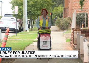 시카고에서 몽고메리까지 걷는 여성 “인종평등 위해”