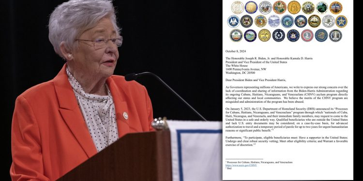 아이비 주지사, 공화당 주지사들 이끌며 바이든 이민 프로그램 비판