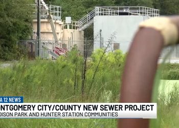 몽고메리시, 새로운 하수도 인프라 프로젝트 1단계 개시