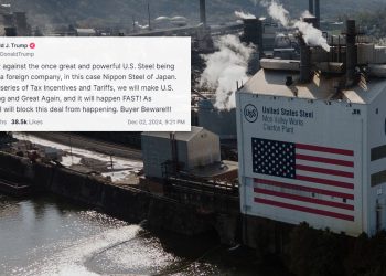 트럼프, 일본제철 US스틸 인수 재차 반대…”구매자, 조심해!”