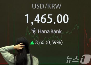 달러 환율 8.4원 뛴 1464.8원, 15년9개월만에 최고…”정치가 발목”