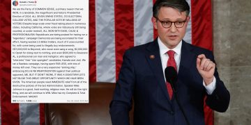 트럼프, 공화 강경파 반발에도 하원의장으로 현 존슨 의장 지지