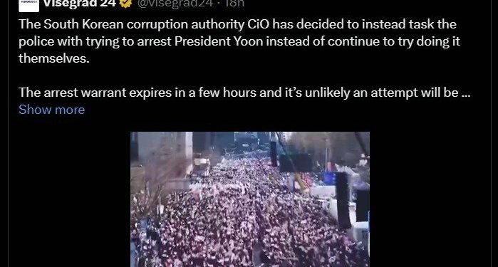 머스크, 尹 체포영장 집행 소식 공유하며 “한국은 격동의 시기”