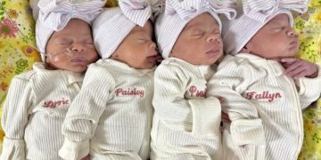 네쌍둥이 딸 낳은 美 루이지애나 부부…51만~67만 명 중 1명 꼴