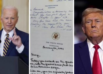 “즐기면서 잘 하라” 바이든이 남긴 손편지에 트럼프 흡족